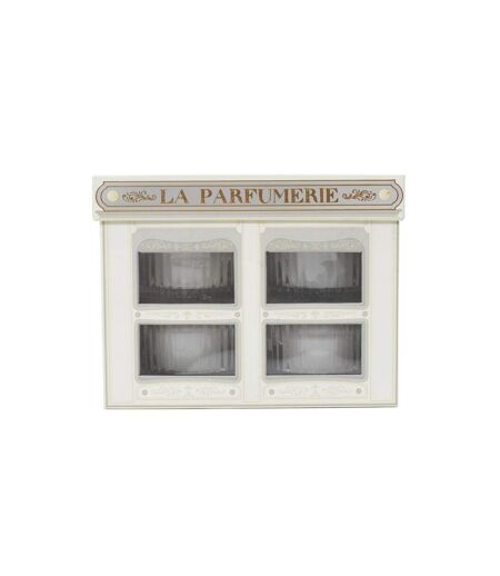 Coffret 4 Bougies Parfumées Parfumerie 35g Blanc