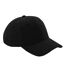 Casquette Baseball Adulte Unisexe Noir Beechfield-1