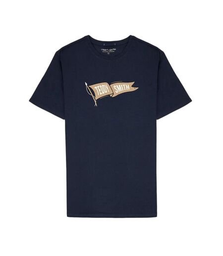 T-shirt Marine Homme Teddy Smith T-flag - L