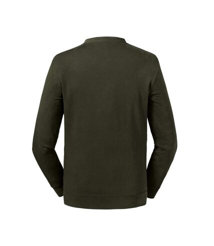 Russell Unisex Adults Pure Organic Reversible Sweatshirt (Dark Olive)