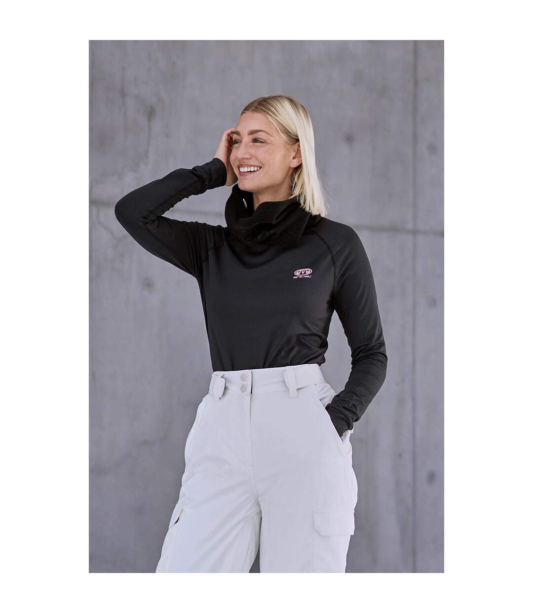 Haut thermique piste femme noir vif Animal-1