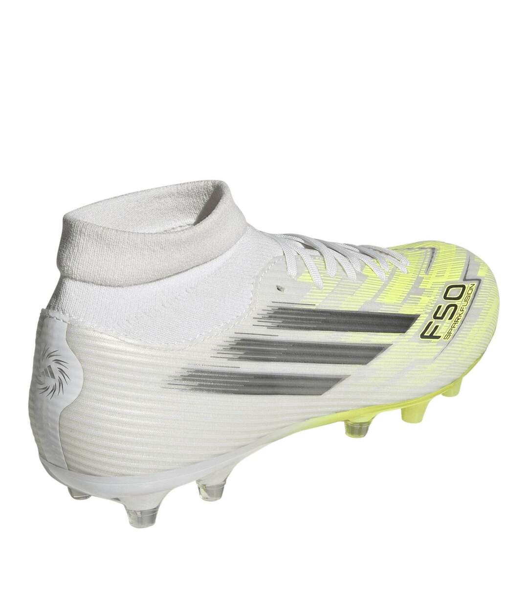 Chaussures De Foot Pour Terrain Ferme Motif/style À Rayures F50 Femme Blanc Adidas-4