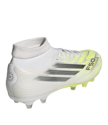Chaussures De Foot Pour Terrain Ferme Motif/style À Rayures F50 Femme Blanc Adidas