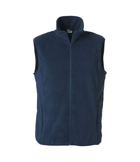 Unisex Adult Basic Polar Fleece Vest Top Dark Navy Clique