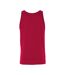 Canvas Womens/Ladies Jersey Sleeveless Tank Top (Red)