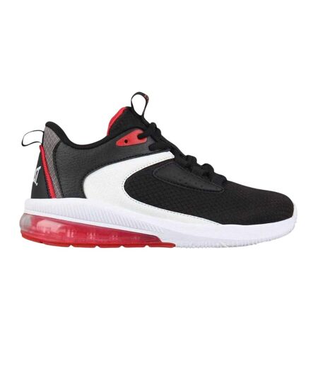 Childrens/kids Swish Trainers Black White Red Everlast