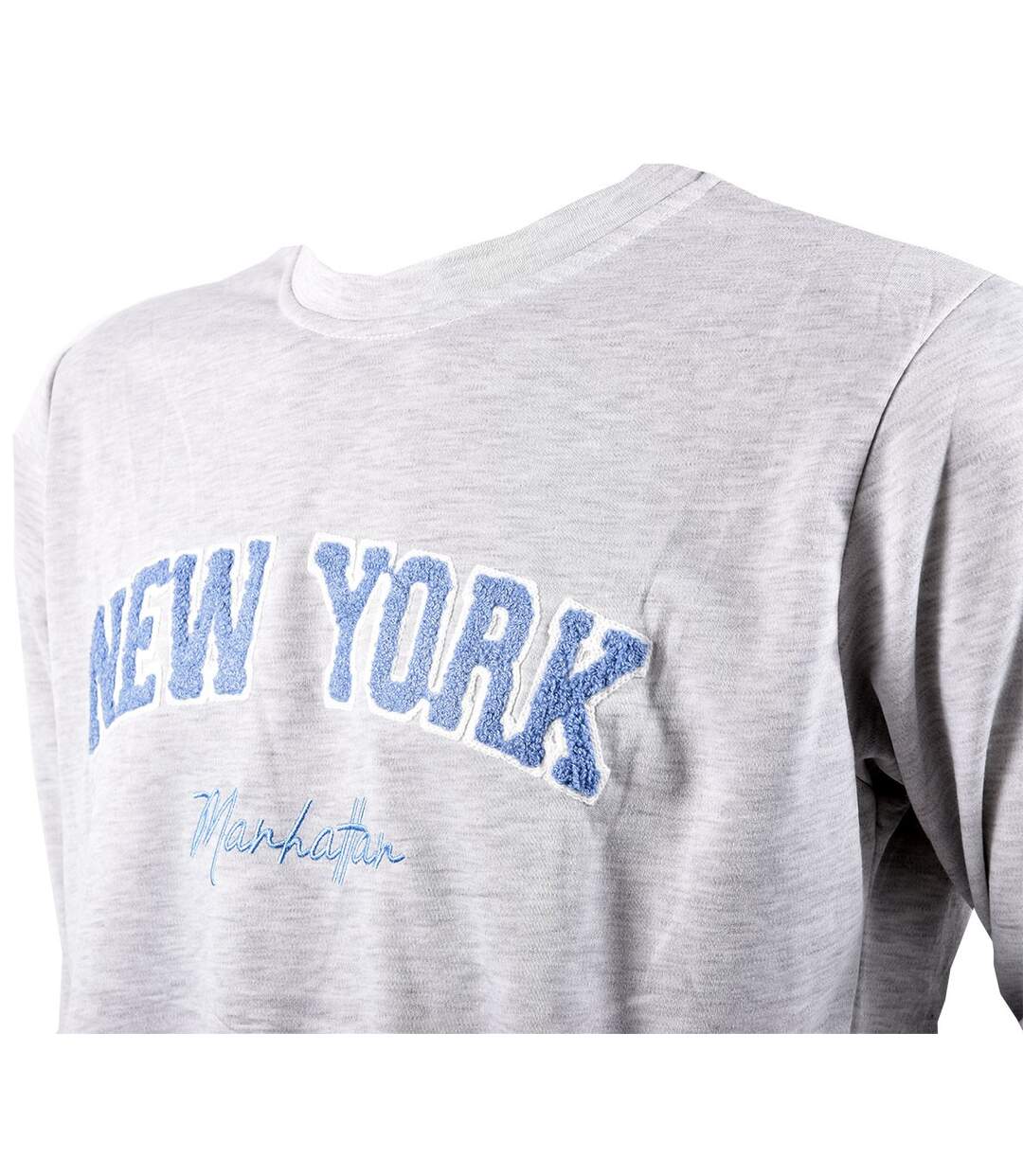 Pyjama Homme Long SWEET SECRET Q2754 NEW YORK GRIS-4