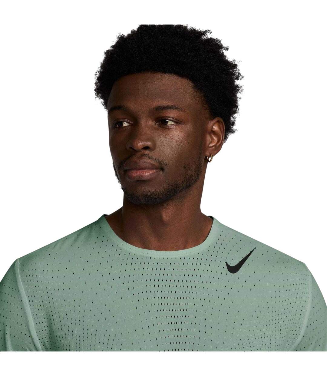 Mens Aero Swoosh Short-sleeved Top Green Nike-4