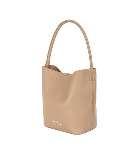 Womens/ladies Leather Bucket Bag One Size Brown Biba