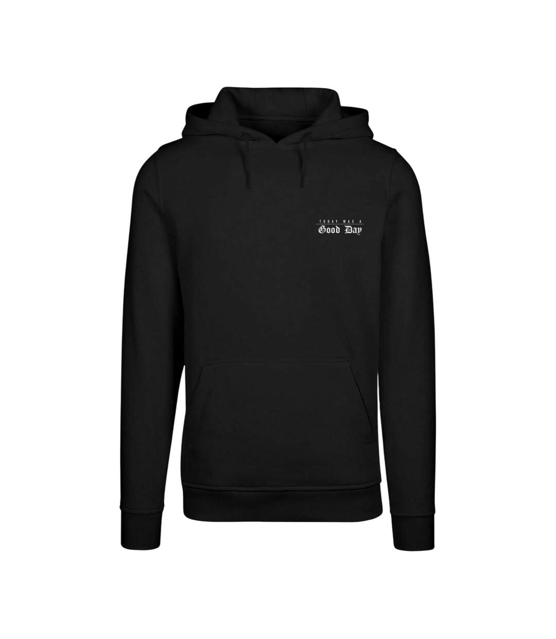 Mens Today Was A Good Day Hoodie Noir Mister Tee-2