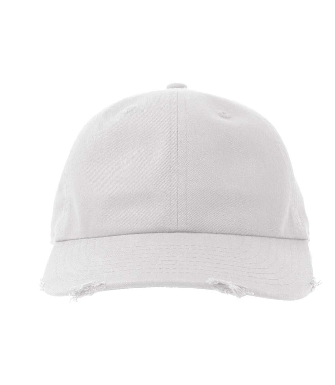 Casquette Destroyed-s Blanc Atlantis Headwear-1