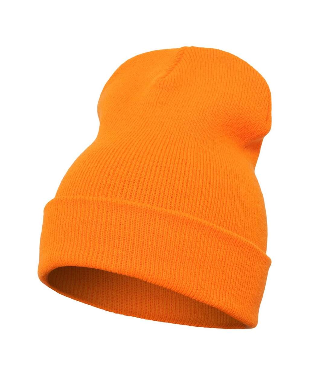 Bonnet épais long adulte unisexe orange vif Yupoong