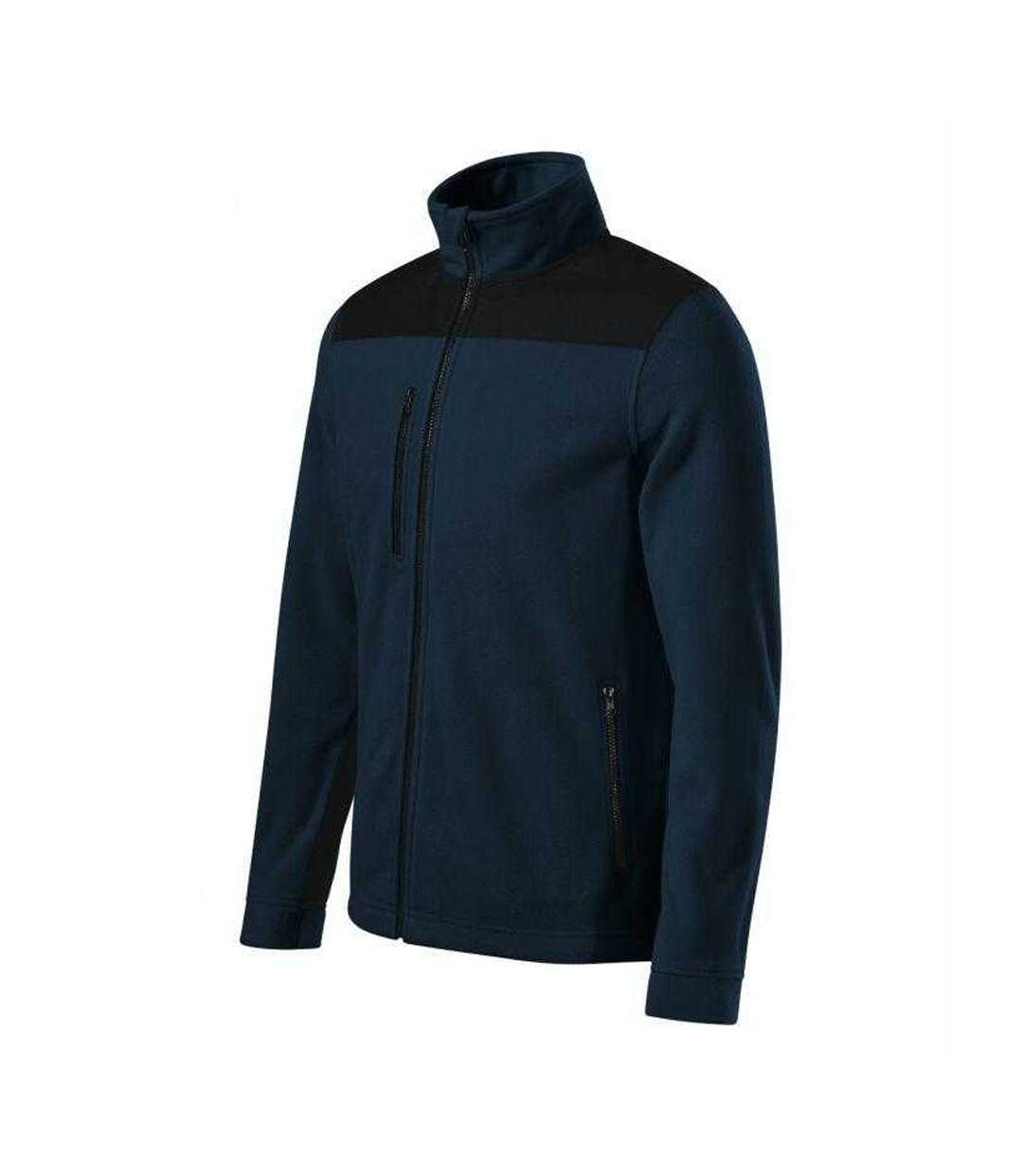 Veste Polaire Effect Homme Bleu Marine Foncé Rimeck-1