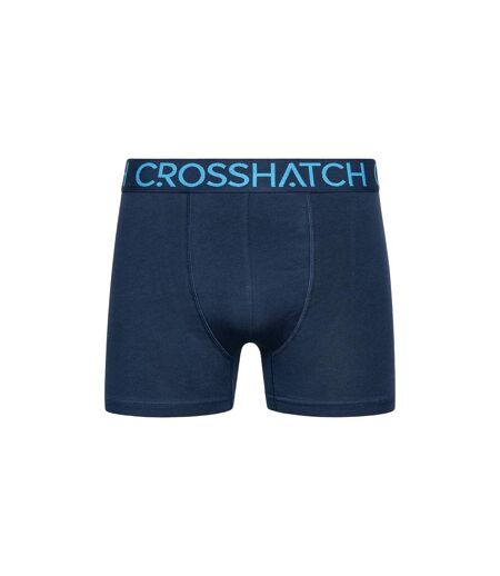 Pack Of 3  Mens Chasma Boxer Shorts  Navy Crosshatch