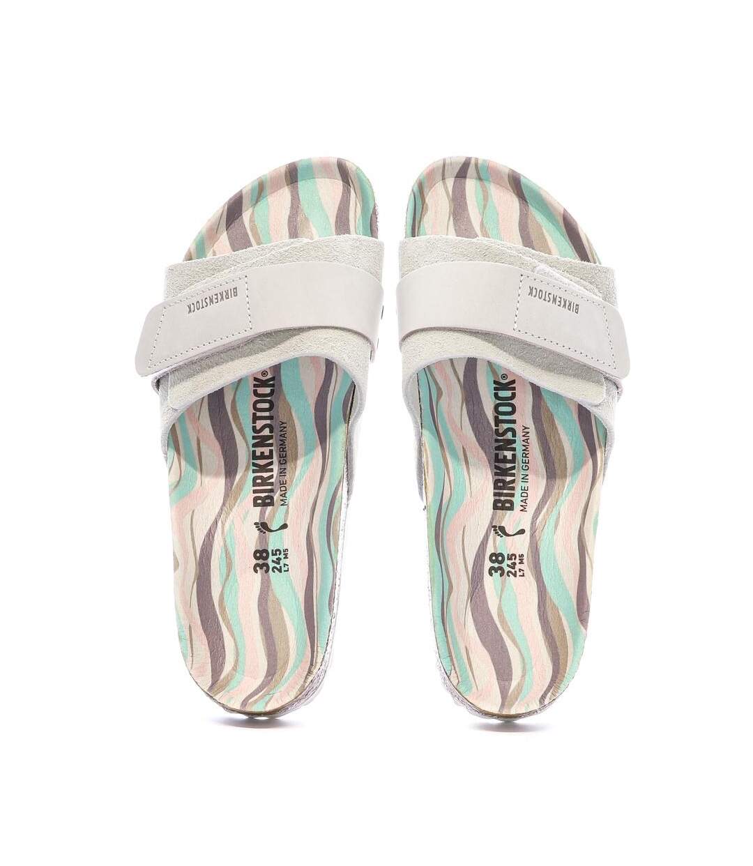 Sandales grises clair femme birkenstock arizona - 38-3