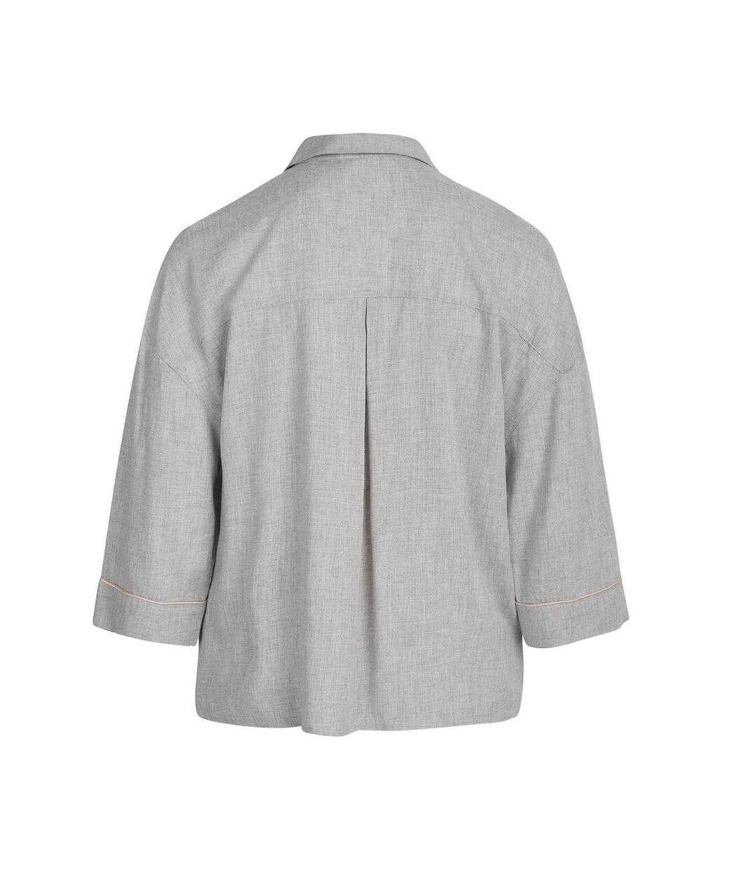 Womens/ladies Sonja Pyjama Top Light Grey CCDK Copenhagen-3