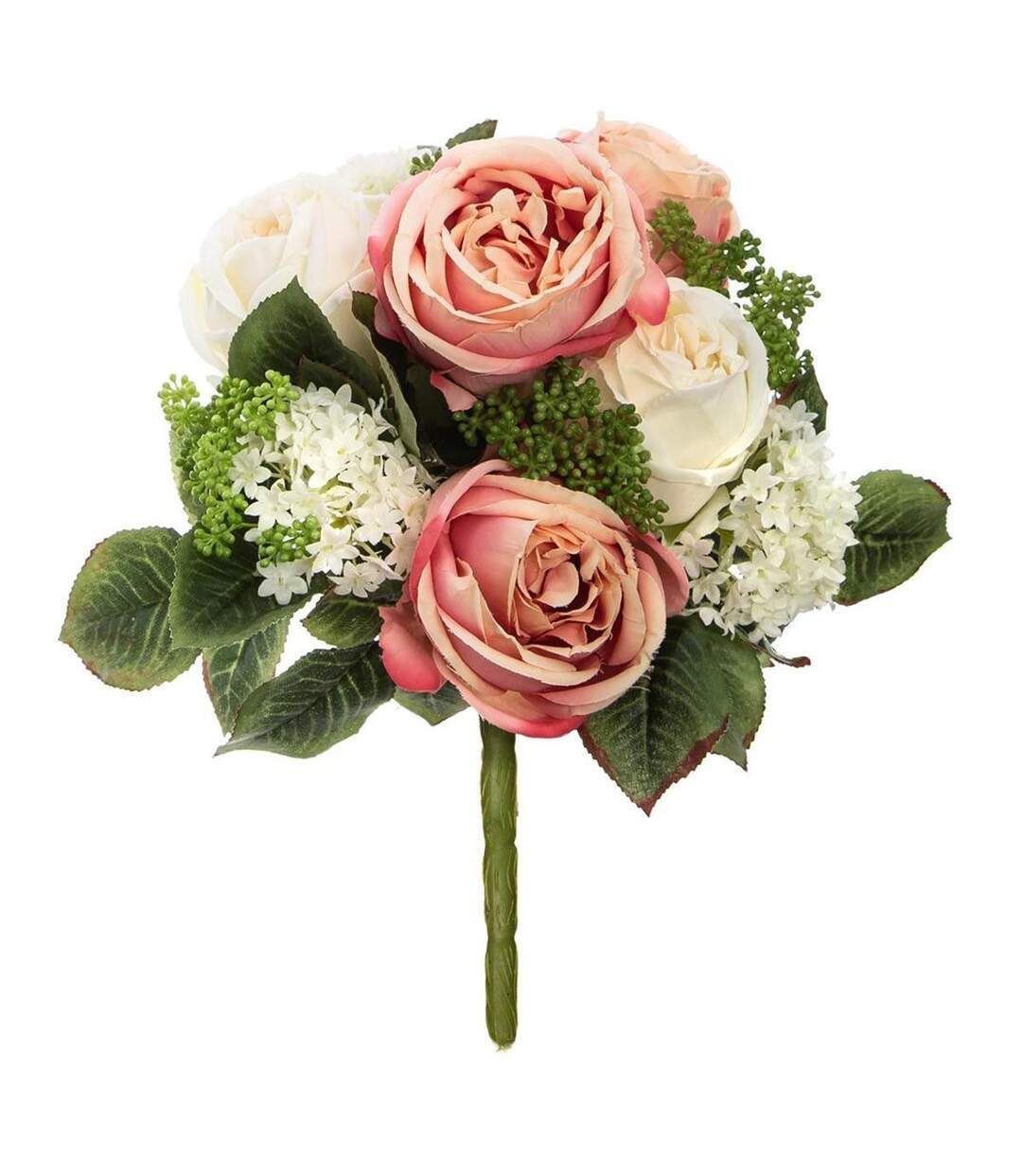 Bouquet de Fleurs Vero 35cm Rose & Blanc-1