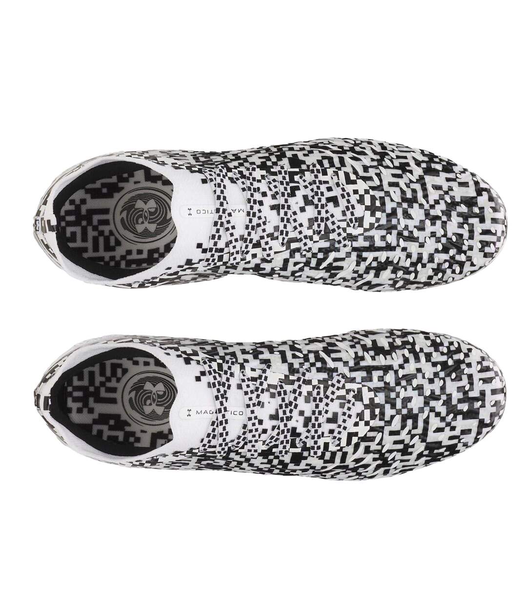 Chaussures De Foot Pour Terrain Ferme Motif/style Pixelisé Elite Adulte Noir Blanc Under Armour-3