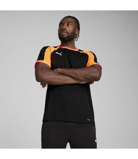 Mens Individualliga Tailored T-shirt Black Fire Puma