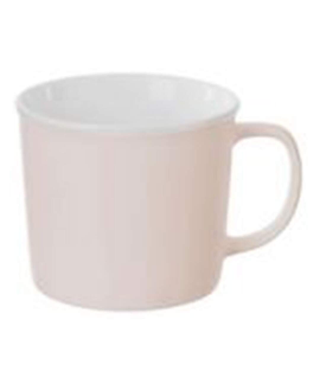 Lot de 6 Mugs en Porcelaine Nature 38cl Rose-2