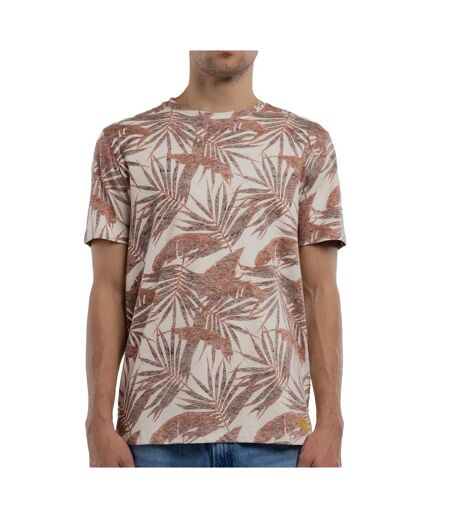 T-shirt beige/bordeaux homme teddy smith areski