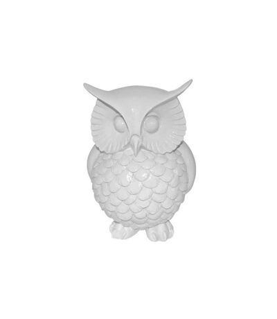 Statue Déco Chouette Harry 22cm Blanc