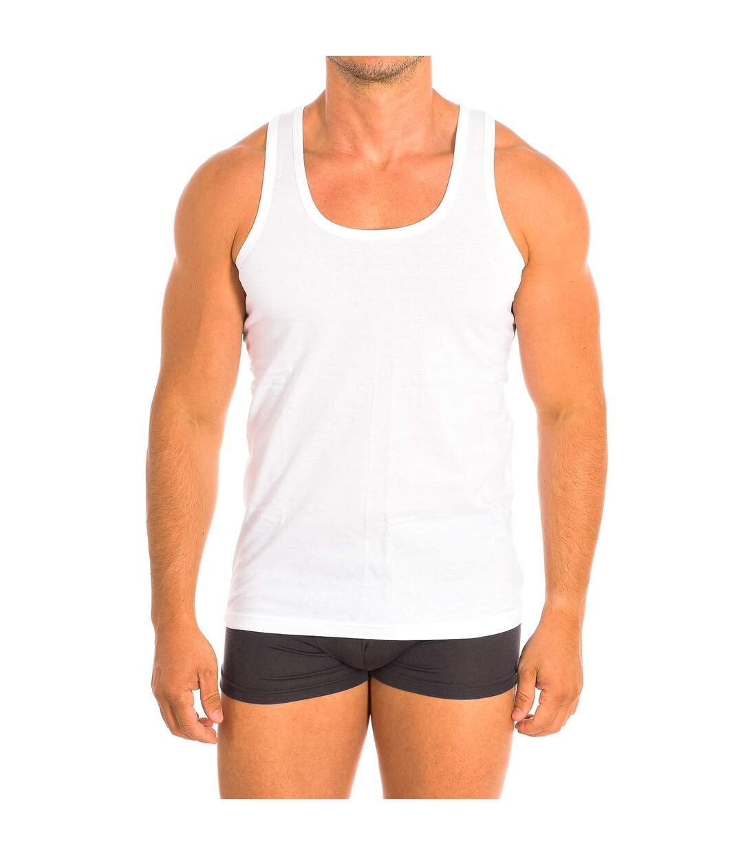 Men's round neck tank top 1001-1