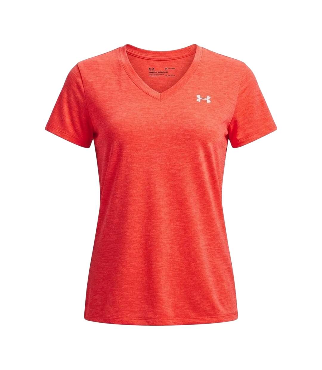 Womens/ladies V Neck T-shirt Red White Under Armour-2