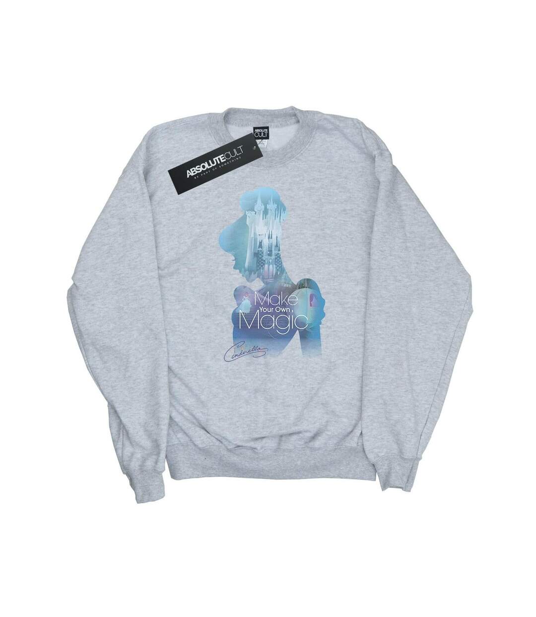 Disney Princess - Sweat CINDERELLA FILLED SILHOUETTE - Femme (Gris chiné) - UTBI10061-1