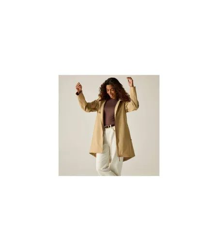Veste Imperméable À Capuche Brianka Femme Beige Regatta
