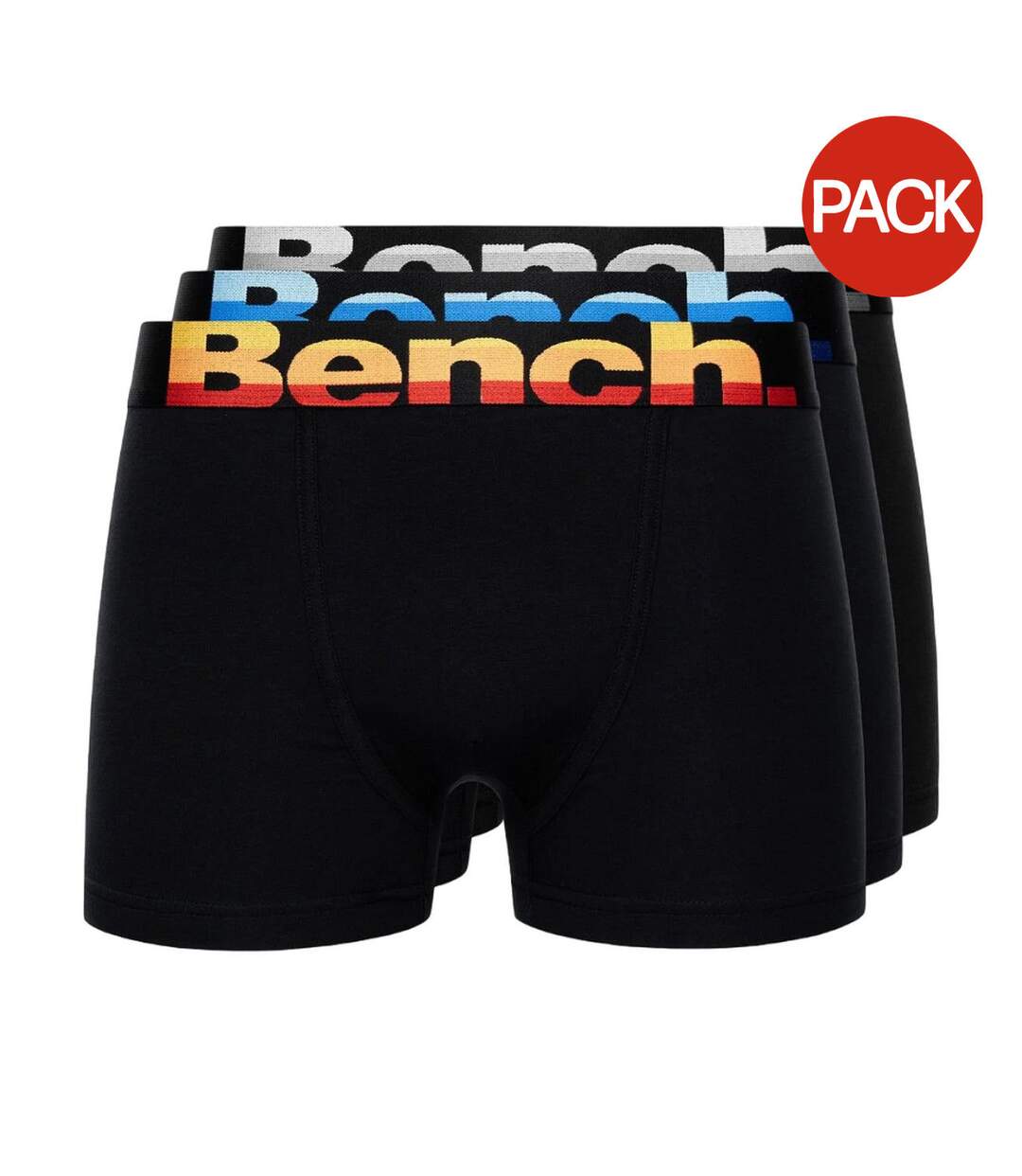 Pack of 3  Mens clive boxer shorts  black Bench-1