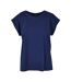 T-shirt Femme Bleu Marine Clair Build Your Brand-1