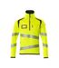 Pull Accelerate Safe Homme Jaune Fluo Bleu Marine Foncé Mascot-1