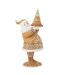 Statuette Déco Père Noël Pain d'Épice 43cm Marron-1