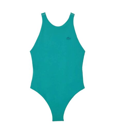 Maillot de bain 1 pièce femme vert Lacoste
