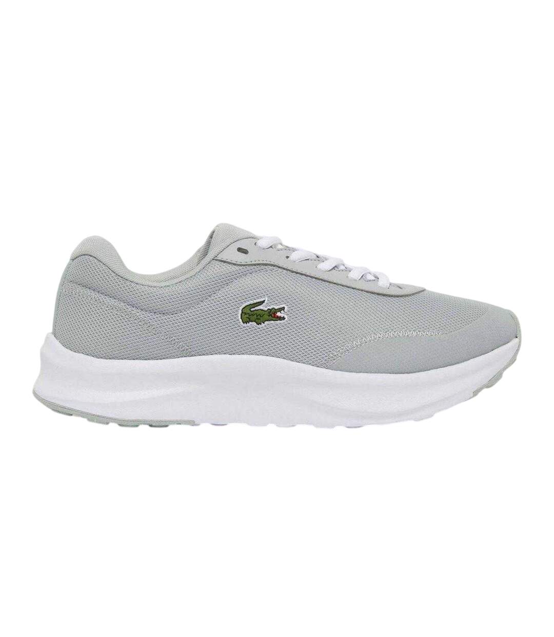 Mens Neo Runbase Mesh Cushioned Trainers Grey White Lacoste-1