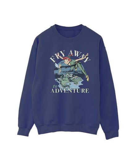 Disney Sweat-shirt Womens/Ladies Peter Pan Fly Away To Adventure (Bleu marine) - UTBI32497