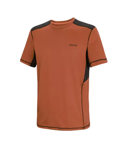 Mens Virda T-shirt Brick Black Regatta