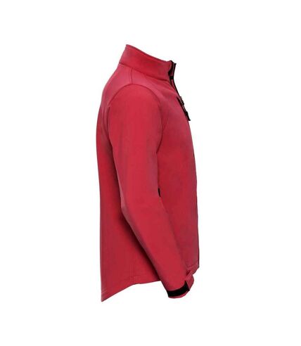 Russell Mens Plain Soft Shell Jacket (Classic Red)