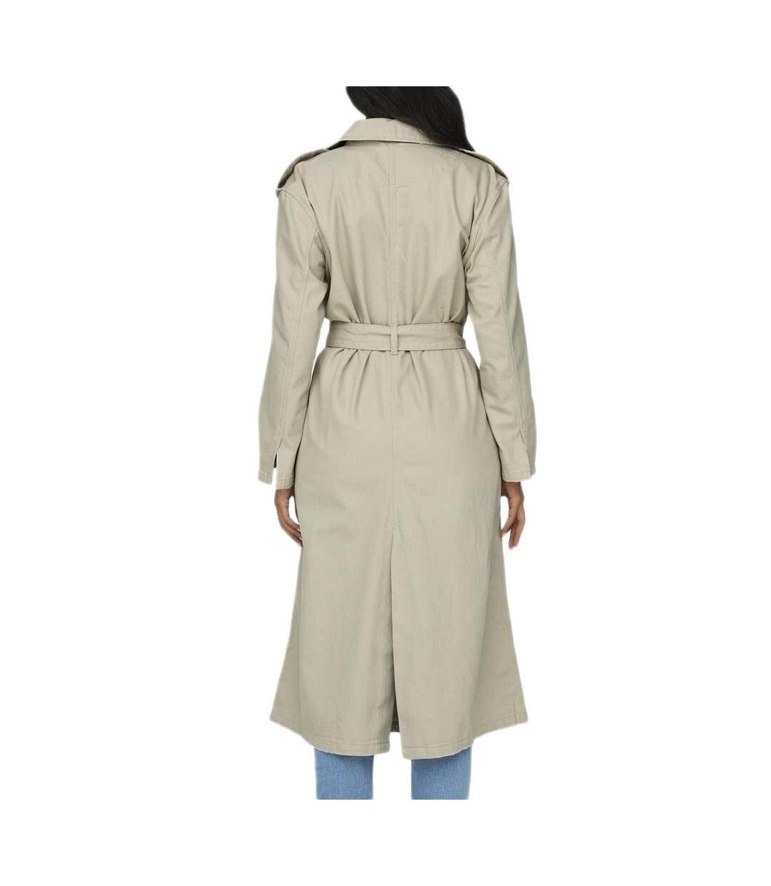 Manteau beige femme  only manila washed-2