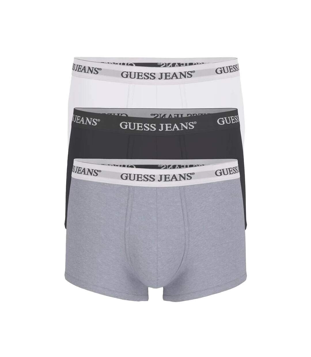 X3 boxers noir/blanc/gris homme guess trunk - l-1