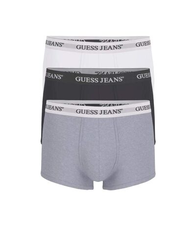 X3 boxers noir/blanc/gris homme guess trunk - l