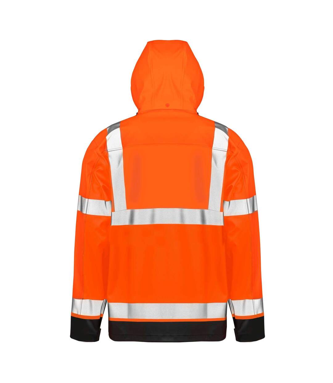Mens Prism Pu Heavy Duty Jacket Fluorescent Orange Black Result Recycled-3