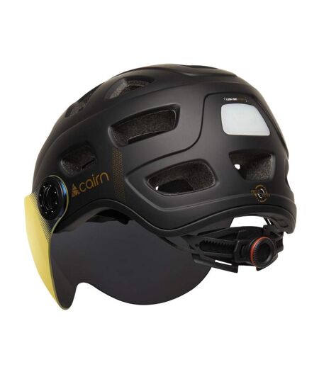 Casque de vélo noir adulte cairn quartz visor led - l