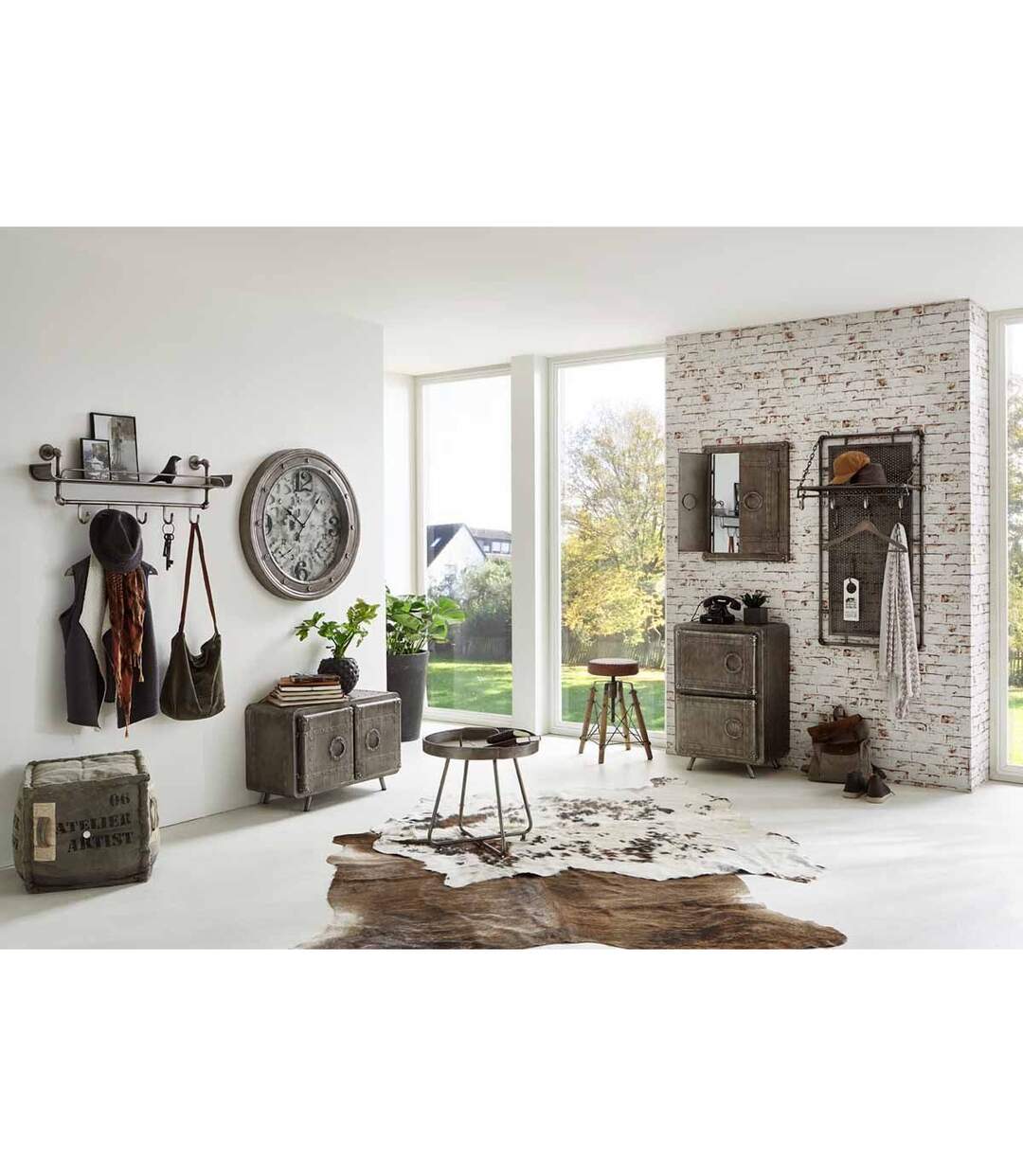Patère Murale Vaded 120cm Anthracite-4