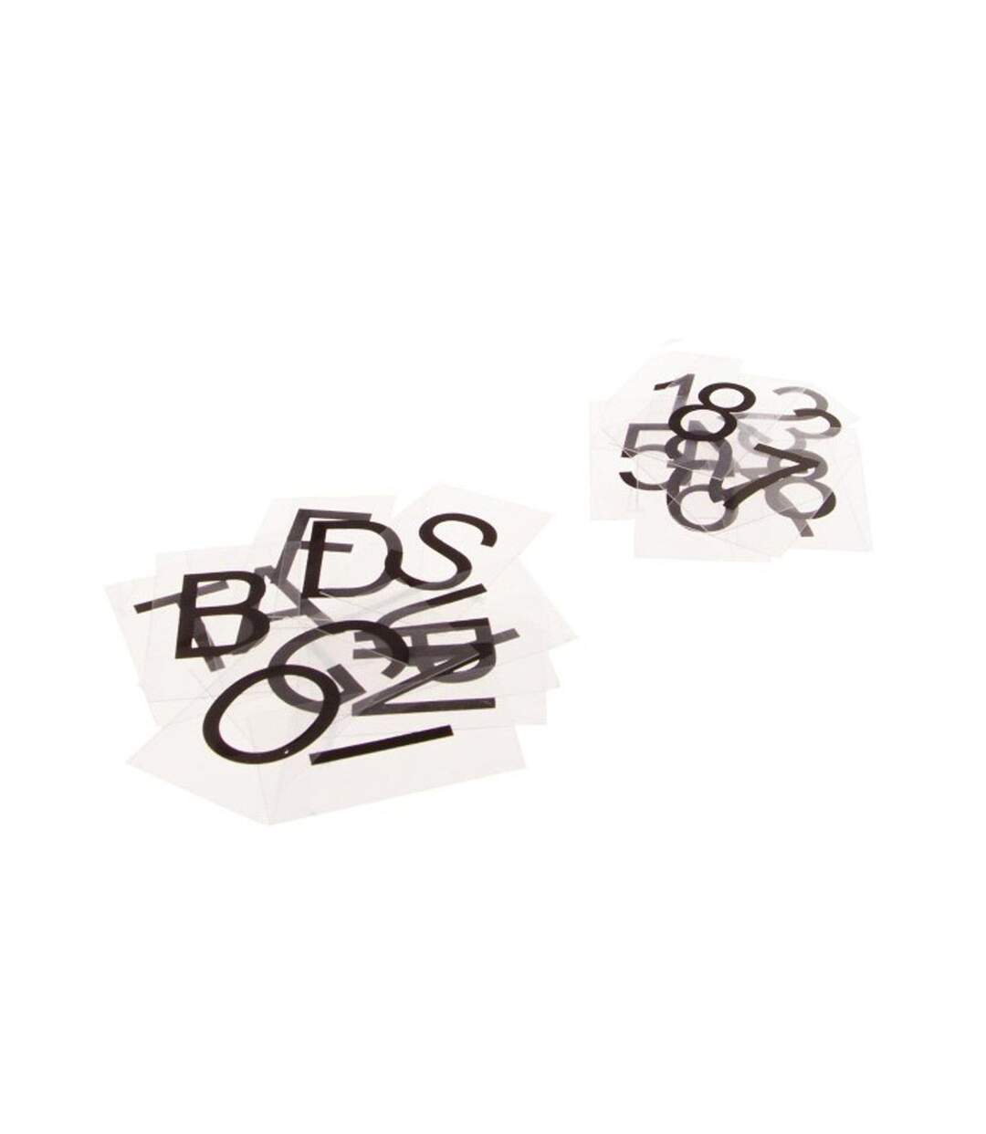 Lot de 100 Lettres pour Boîte Lumineuse 6cm Noir-2