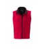 Gilet sans manches micropolaire softshell - JN1128 - rouge - Homme