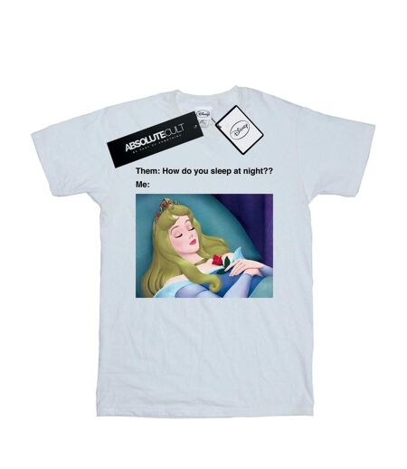Disney - T-shirt SLEEPING BEAUTY MEME - Femme (Blanc) - UTBI16860