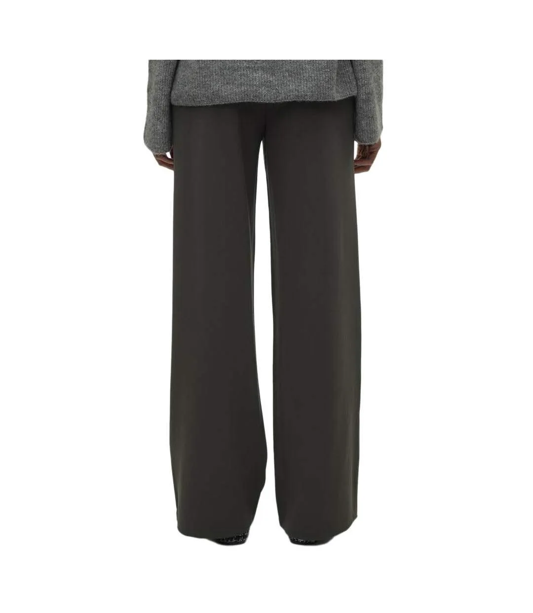 Pantalon fluide gris foncé femme vero moda berlin-2