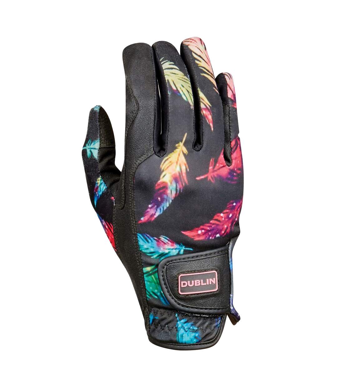 Feather Riding Gloves Black Dublin-1
